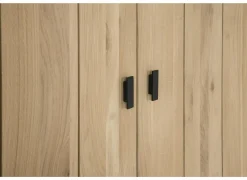 Vitrinekast Grimaldi 175,2cm - eik massief - naturel