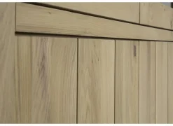 Vitrinekast Grimaldi 120cm - eik massief - naturel