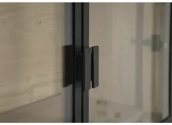 Vitrinekast Grimaldi 120,7cm - eik massief - naturel