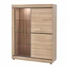 Vitrinekast Marnix 130cm - decor - bruin
