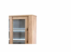 Vitrinekast Otto 146cm - decor - scarlet eik