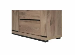 Vitrinekast Stefan 130cm - decor - canyon oak