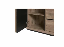 Vitrinekast Stefan 130cm - decor - canyon oak