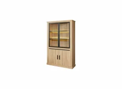 Vitrinekast Tibo 135cm - decor - French oak