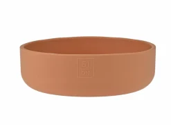 Voerbak Sili 700ml - silicoon - terracotta