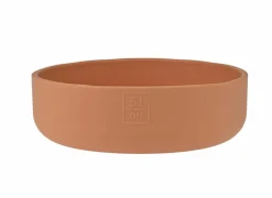 Voerbak Sili 350ml - silicoon - terracotta