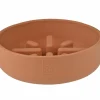 Voerbak Sili Trage voederbak 1400ml - silicoon - terracotta