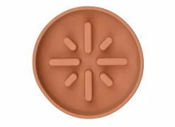 Voerbak Sili Trage voederbak 1400ml - silicoon - terracotta