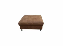 Voetenbank Jet 110x107x45cm - stof - cognac