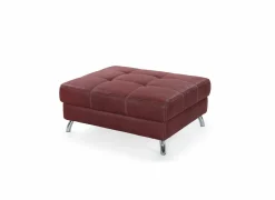 Voetenbank San Francisco 103x86cm stof rood