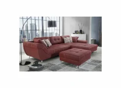 Voetenbank San Francisco 103x86cm stof rood