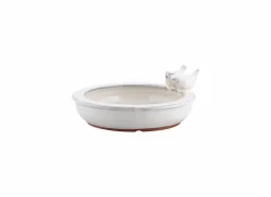 Vogelbad Vogelbad wit groen blauw