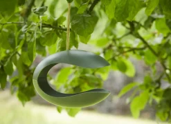 Vogelhuisje 24,5x15,5x18,5cm - bamboevezel - groen