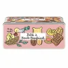 Voorraadpot Deco Biscuits 24x10xH10cm - metaal - multicolor