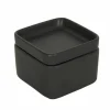 Voorraadpot Square Cup 10x10x5,5cm - keramiek - mat zwart
