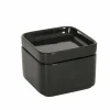 Voorraadpot Square Cup 10x10x5,5cm - keramiek - zwart glanzend