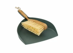 Vuilblik en borstel FSC - groen & bruin