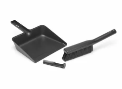 Brabantia Vuilblik en borstel 24x33cm - kunststof - dark grey