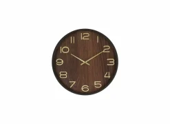 Wandklok Ivana Ø38cm - MDF - bruin