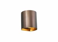 Wandlamp geborsteld brons 40W G9