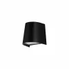 Wandlamp zwart 7W GU10