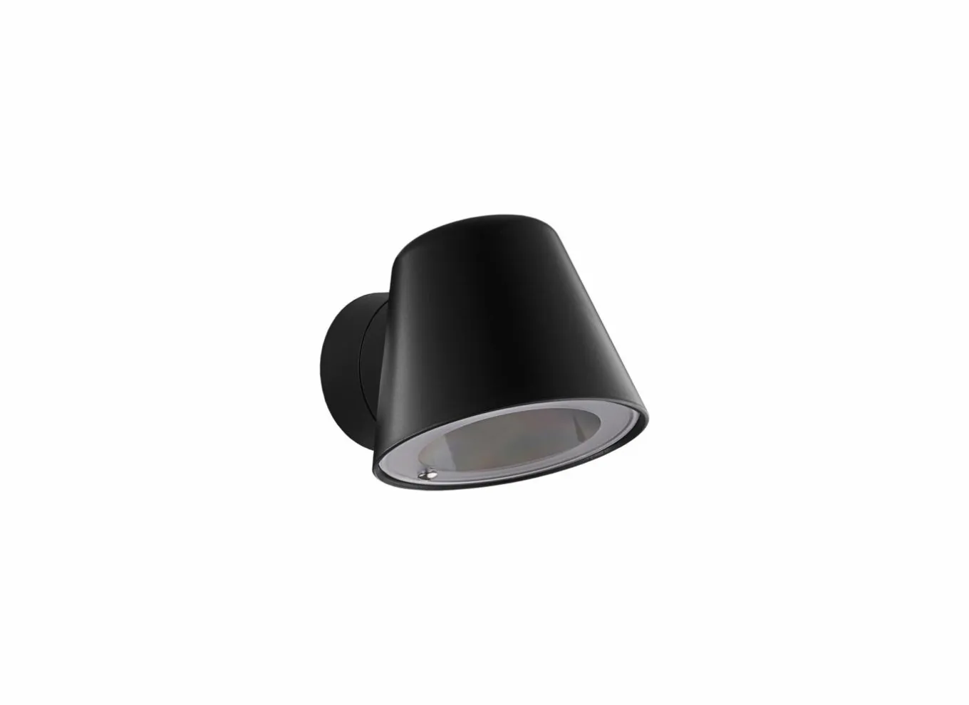Wandlamp zwart 7W GU10