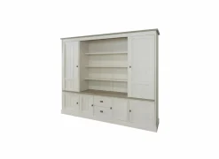 Wandmeubel 259cm - decor - lariks & bruine eik