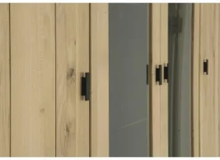 Wandmeubel Grimaldi 230cm - eik massief & decor - naturel