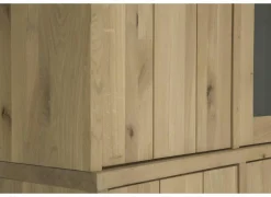 Wandmeubel Grimaldi 230cm - eik massief & decor - naturel