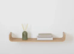 Wandplank Fixy 80x20xH10cm - MDF - naturel