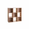 Wandrek Mix N' Modul 9 vakken 100,5x32x100,5cm - decor - naturel
