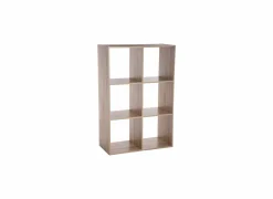 Wandrek Mix N' Modul 6 vakken 67,6x32x100,5cm - decor - naturel