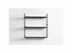 Wandrek Tomado 70x21x68cm - staal - zwart