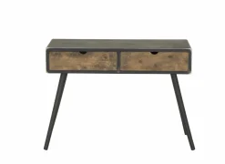 Wandtafel Esperanto 100x42x72cm - den massief & decor - naturel/zwart