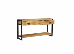 Wandtafel Sanguine 150x35cm - mango massief - natuur