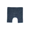 Wc-mat Indiana Shape 50x50cm - chenille - blauw