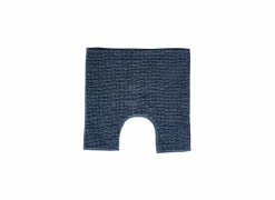 Wc-mat Indiana Shape 50x50cm - chenille - blauw