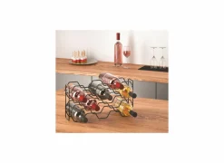 Wijnrek Smart Kitchen 43x12x22cm - metaal - zwart