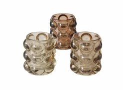 Windlicht Bubbles H9cm - glas - multicolor