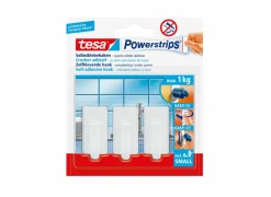 tesa Zelfklevende wandhaak 1kg, 3 stuks
