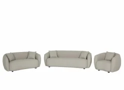 Zetel Aegea 3-zit - stof - lichtgrijs