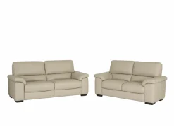 Zetel Aventi 2,5+2-zit - leder - grijs