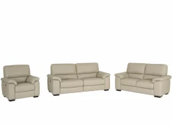 Zetel Aventi 2,5+2+1-zit - leder - grijs met relax