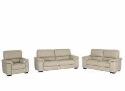 Zetel Aventi 2,5+2+1-zit - leder - grijs