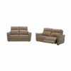 Zetel Back 3+2-zit - leder - camel met relax