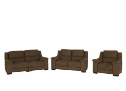 Zetel Berry 3+2+1-zit - stof - cognac met relax