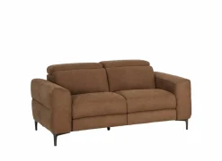 Zetel Blake 2-zit - stof - cognac met manueel verstelbare hoofdsteunen