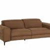 Zetel Blake 3-zit - stof - cognac met manueel verstelbare hoofdsteunen