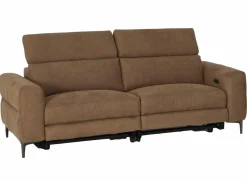Zetel Blake 3-zit - stof - cognac met relax