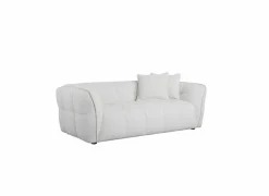 Zetel Bowie 2-zit - stof - grijs & wit